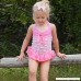 Cute 2pcs Kids Swimwear Pink Halter Swimsuit Baby Girls Dot Print Swimwear Ruffle Split Bathing Suit B07QGNBFXG